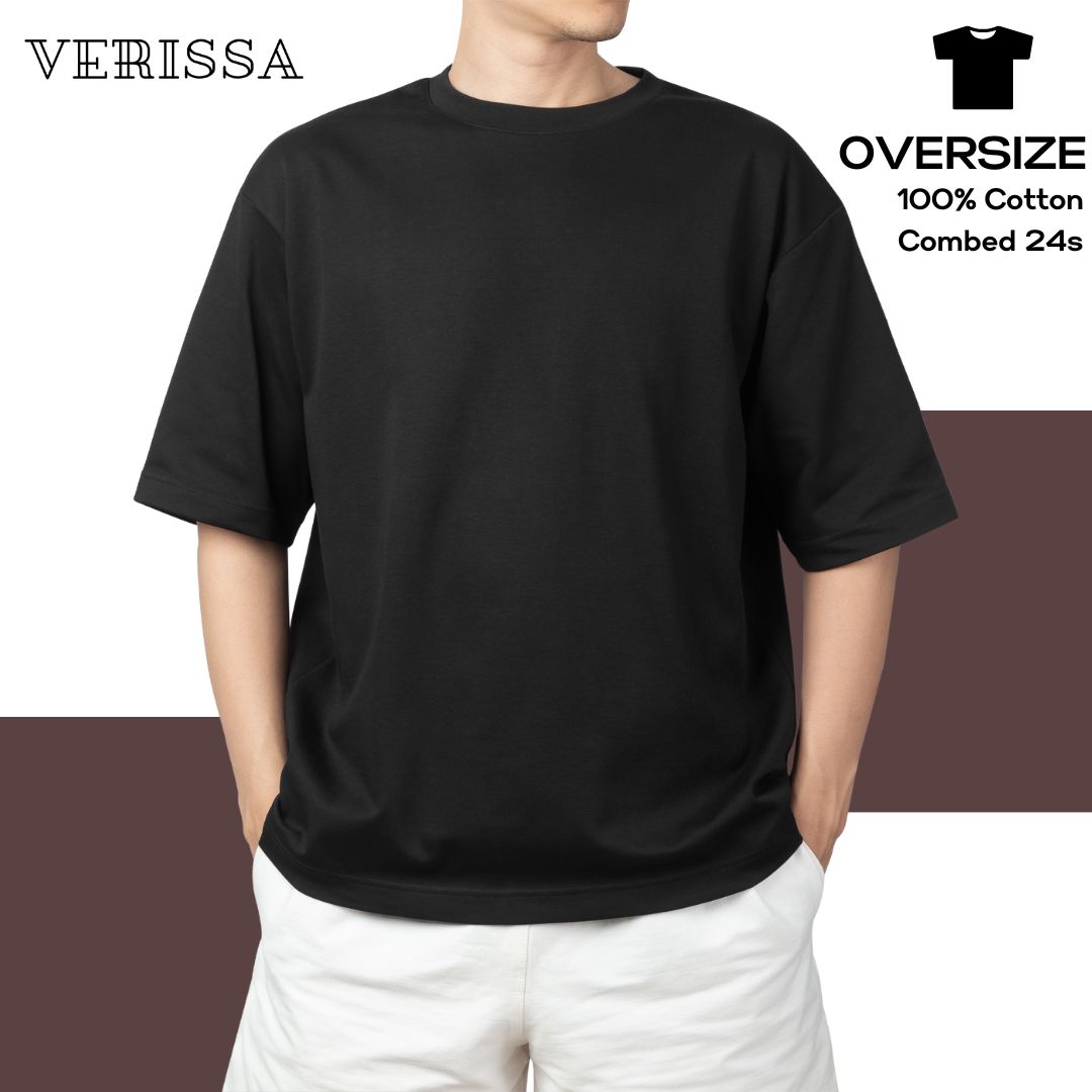 OVERSIZE T-SHIRT LENGAN PENDEK | COTTON COMBBED 24S | O-NECK | HIGH QUALITY MATERIAL