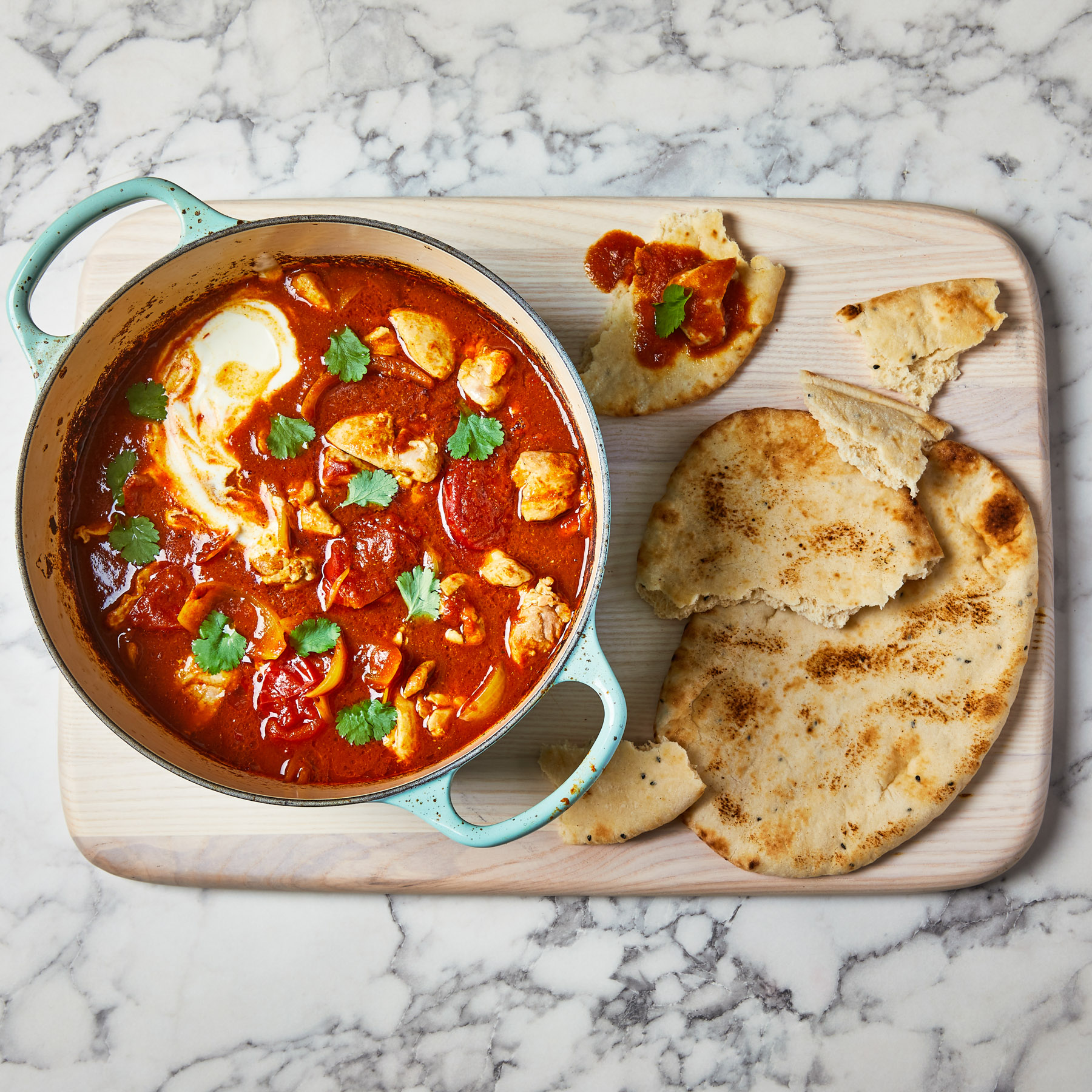 Plant Based Rogan Josh + Naan